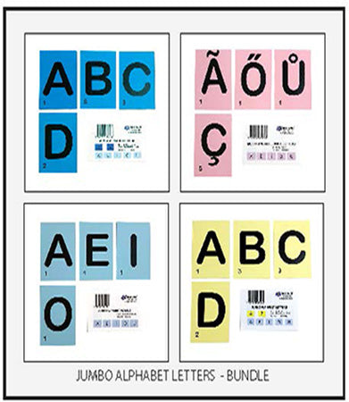 Bundle of Jumbo Alphabet Letters - 4 sets