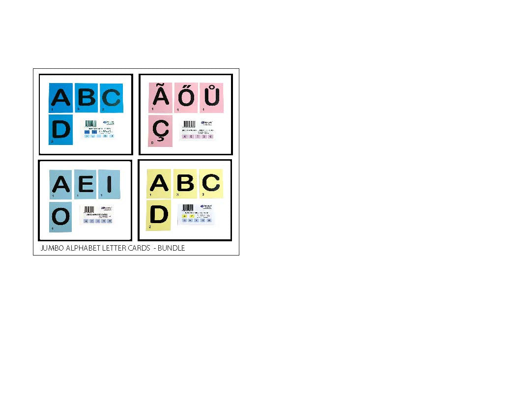Jumbo Alphabet Letters - Bundle of 4 sets
