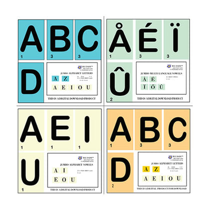 Jumbo Alphabet Letters Bundle (Digital)