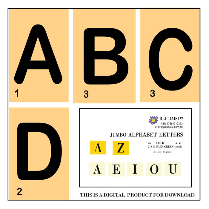 Jumbo Alphabet Letters Bundle (Digital)
